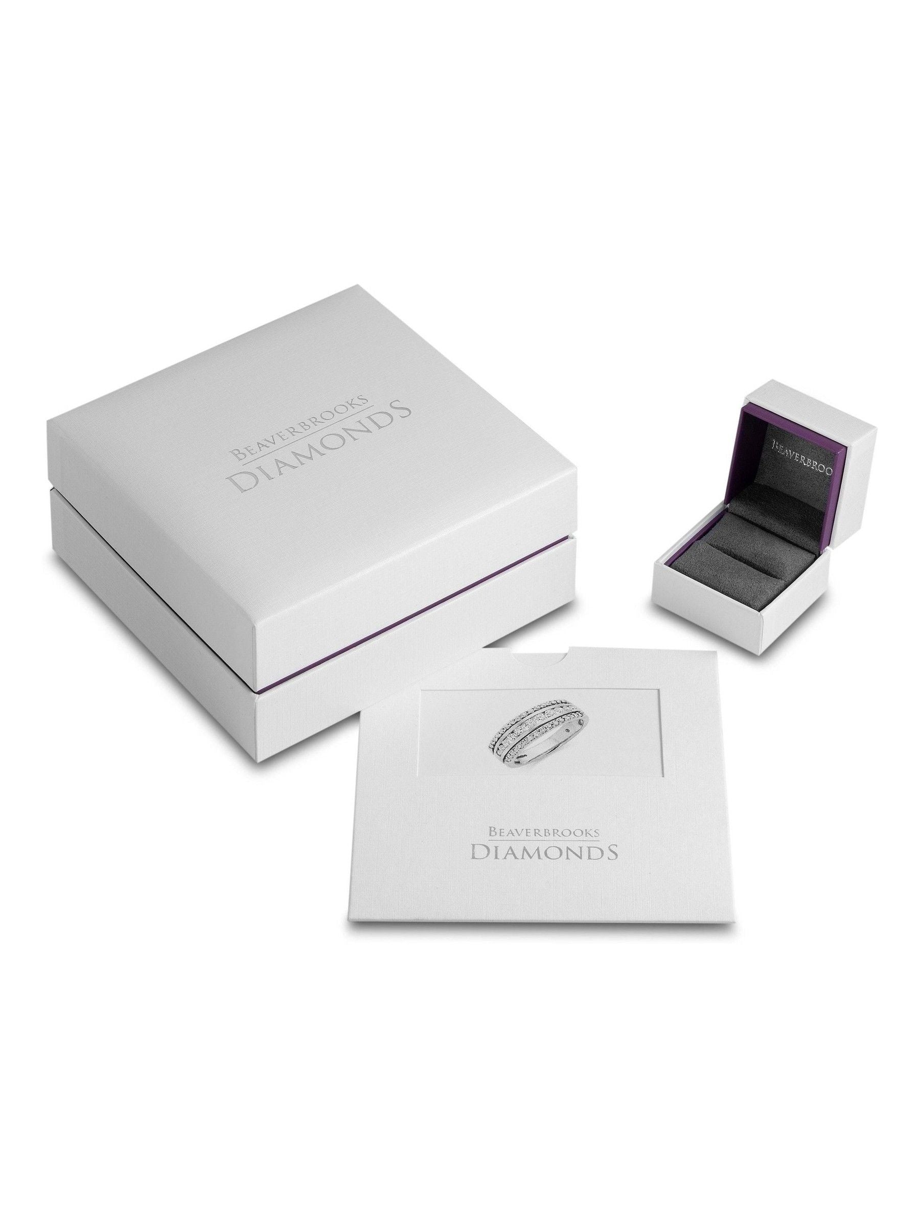 Beaverbrooks white 9ct gold diamond ring - British product
