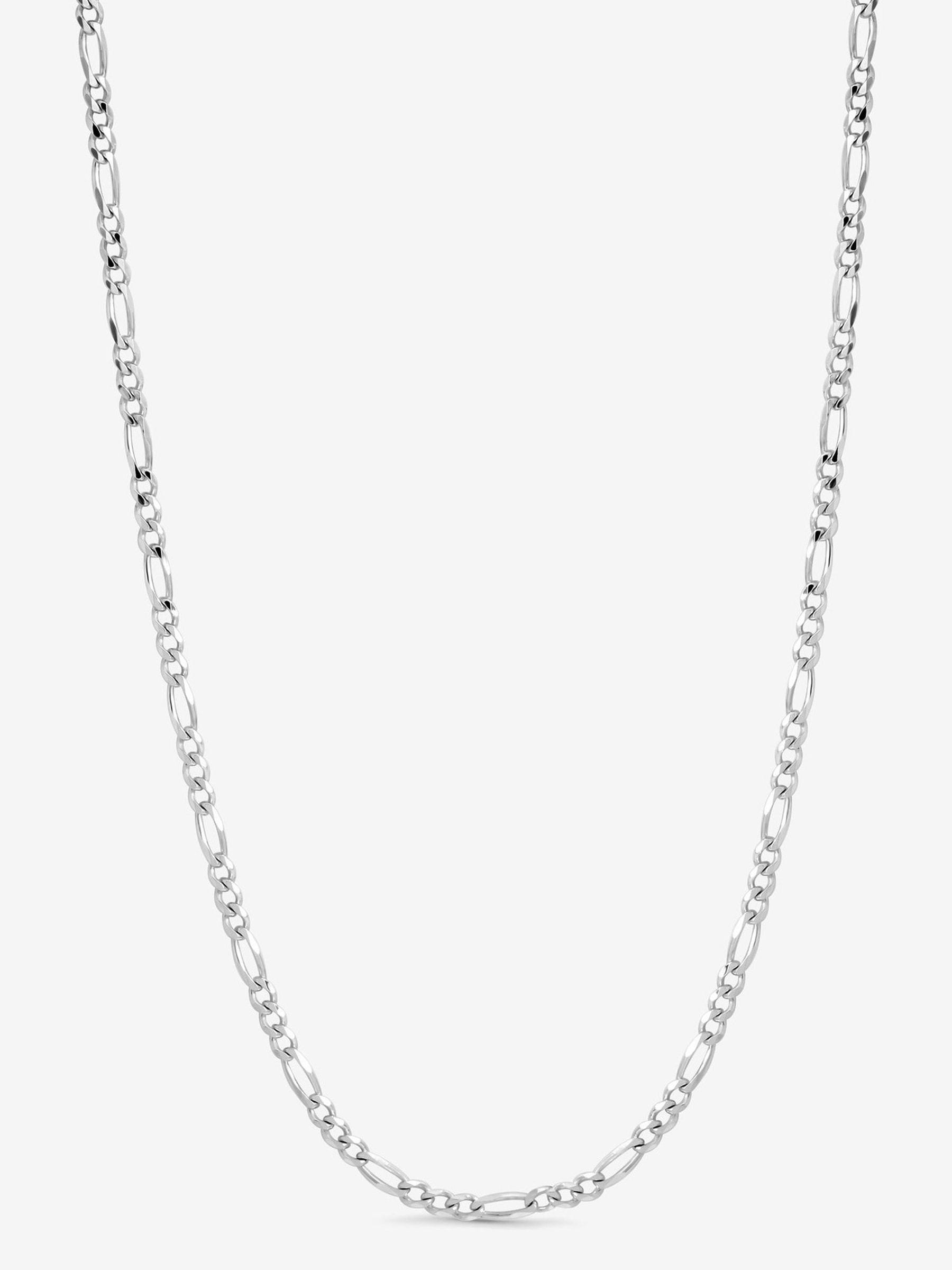 Simply Silver figaro chain necklace 230mm length (British brand)