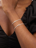 Sterling Silver Infinity Snake Chain Bracelet 5mm Width 200mm Length