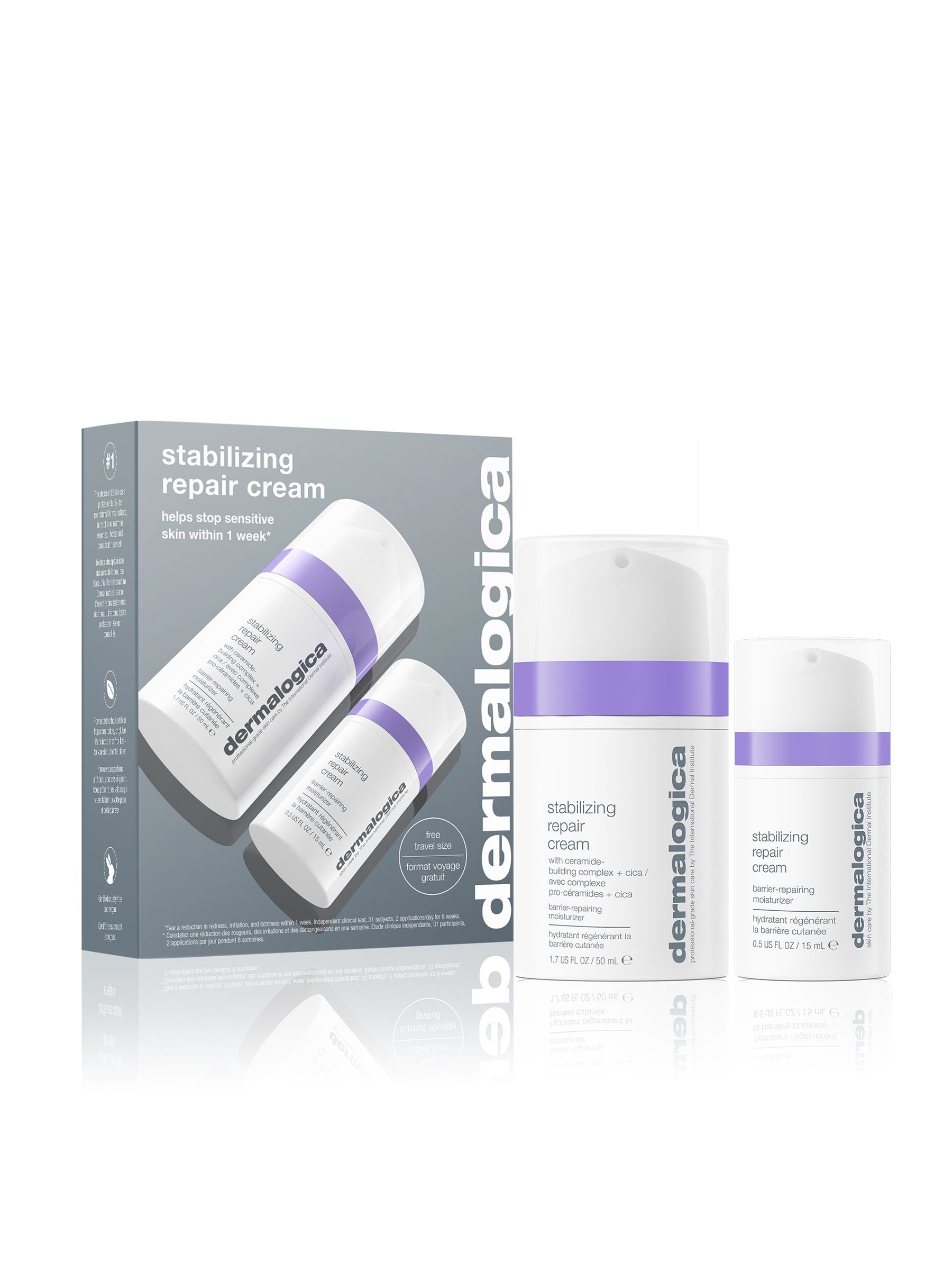 Dermalogica Stabilizing Repair Cream Kit for eczema care - British product