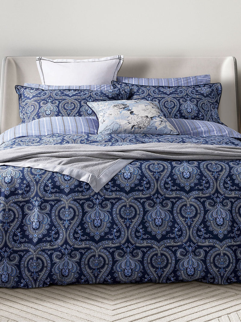 Bedeck of Belfast Navy Blue Ellis duvet cover set - British product