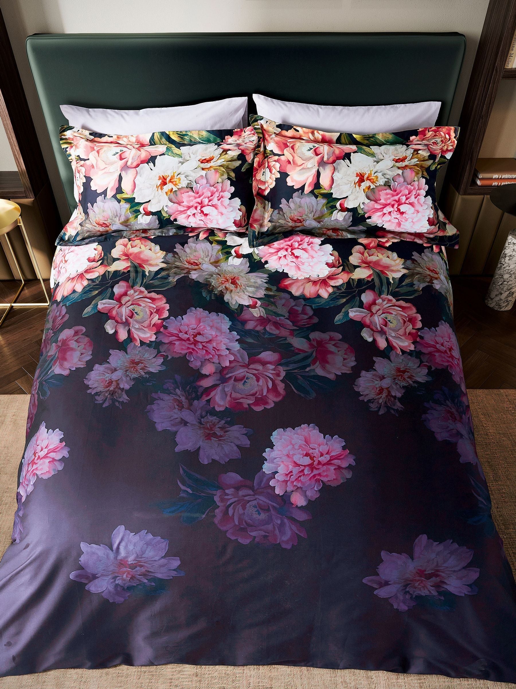 Ted Baker Navy Painted Posy duvet set (British brand)