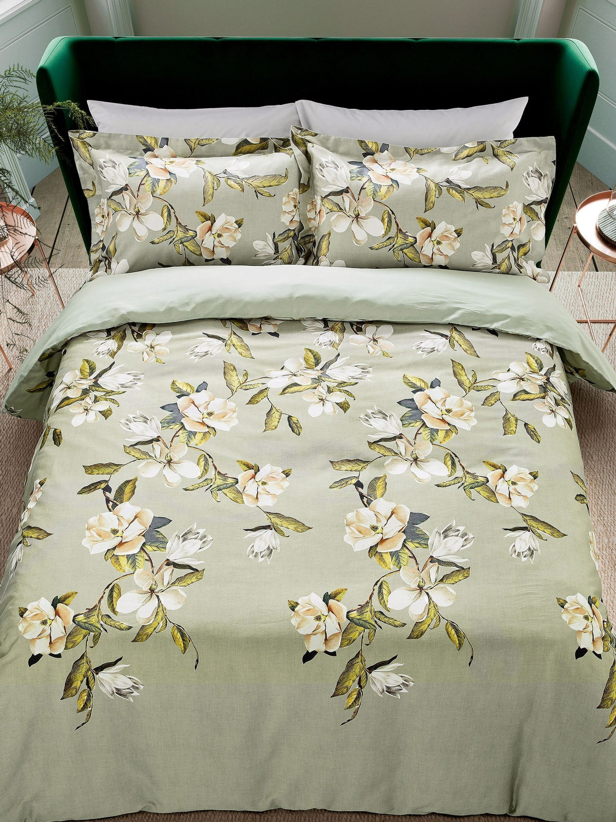 Ted Baker sage opal floral duvet cover set (British brand)