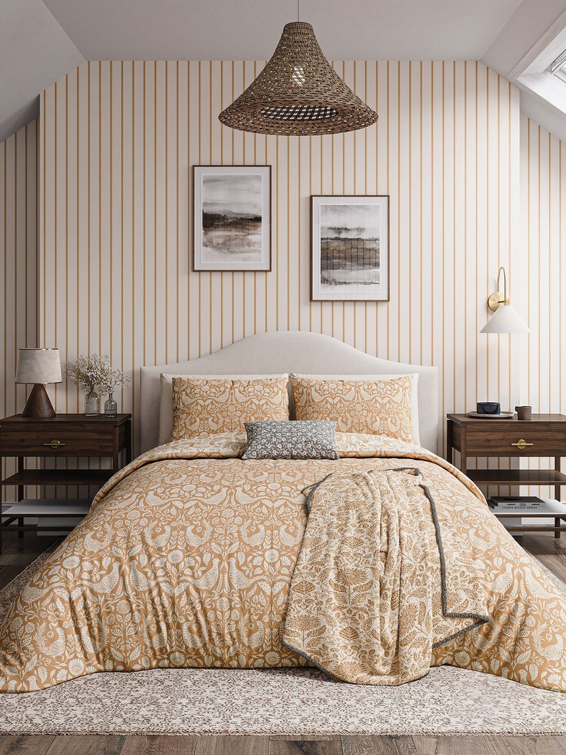Helena Springfield Copper Pheasants duvet set, UK version