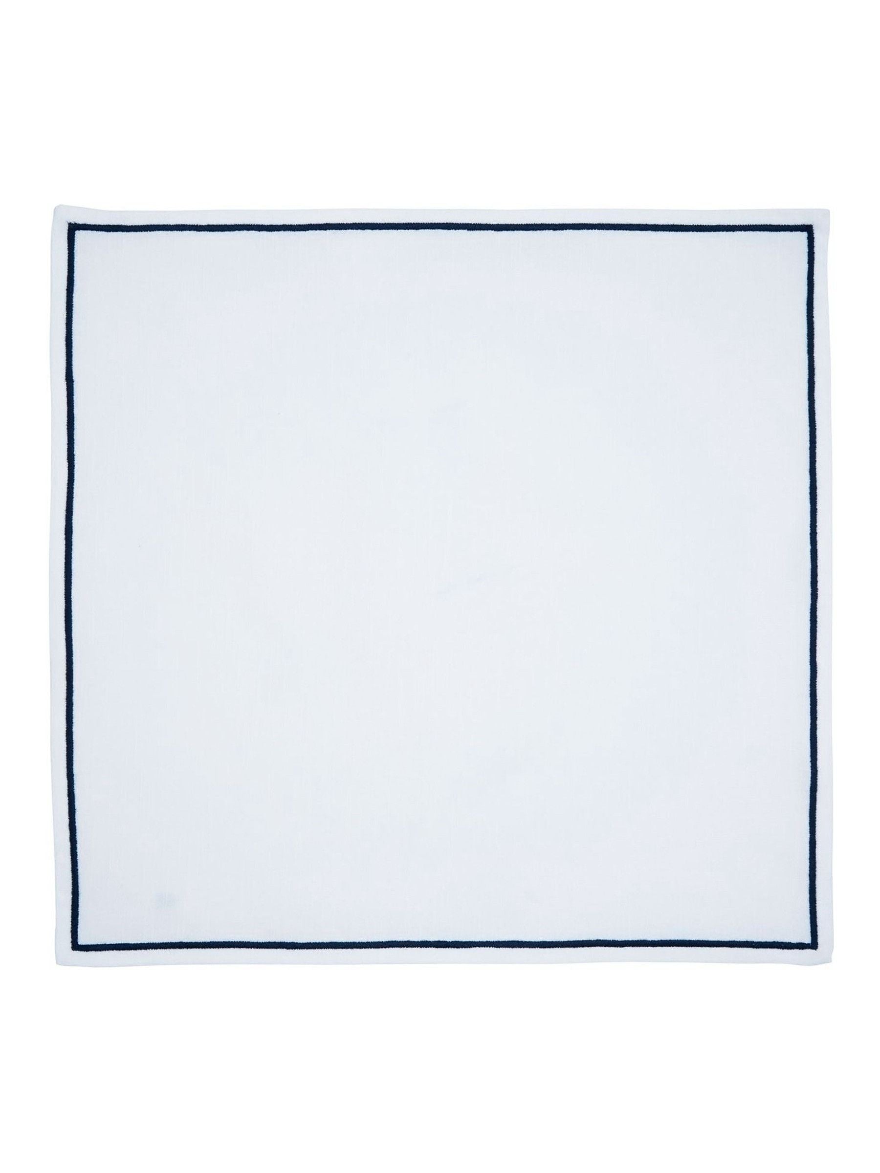 Bedeck of Belfast Set of 4 Midnight Navy Saja 100% Cotton Napkins