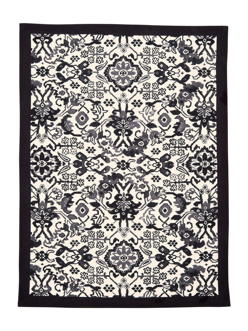 Bedeck of Belfast charcoal Saja stripe tea towels set of 2 - British product