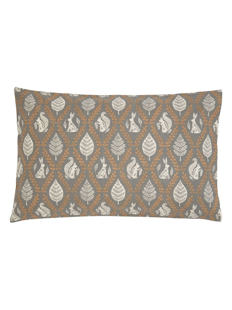 Helena Springfield Graphite Copper Woodland Trellis duvet set, UK version