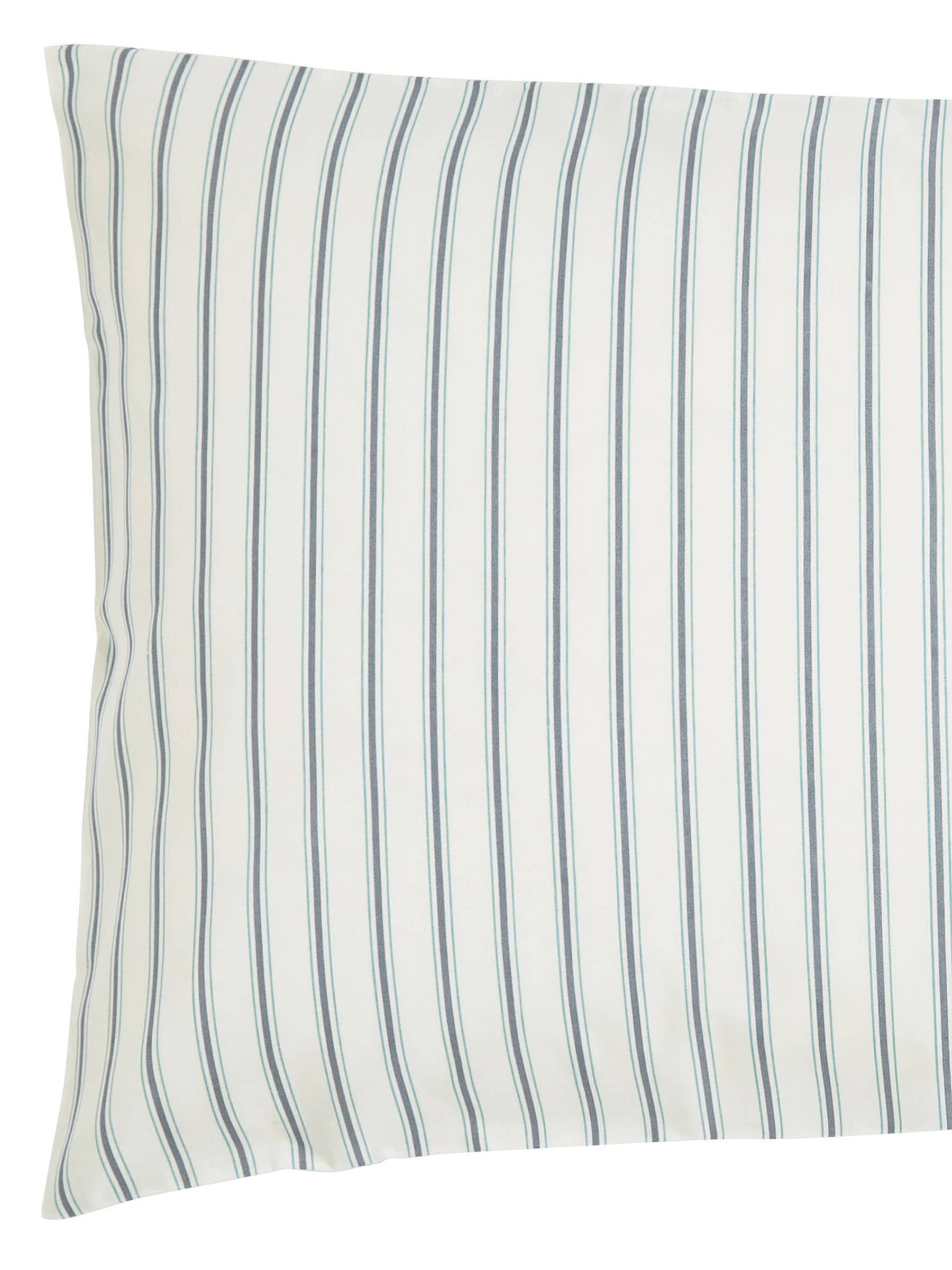 Helena Springfield blue teal ticking stripe duvet set, UK version