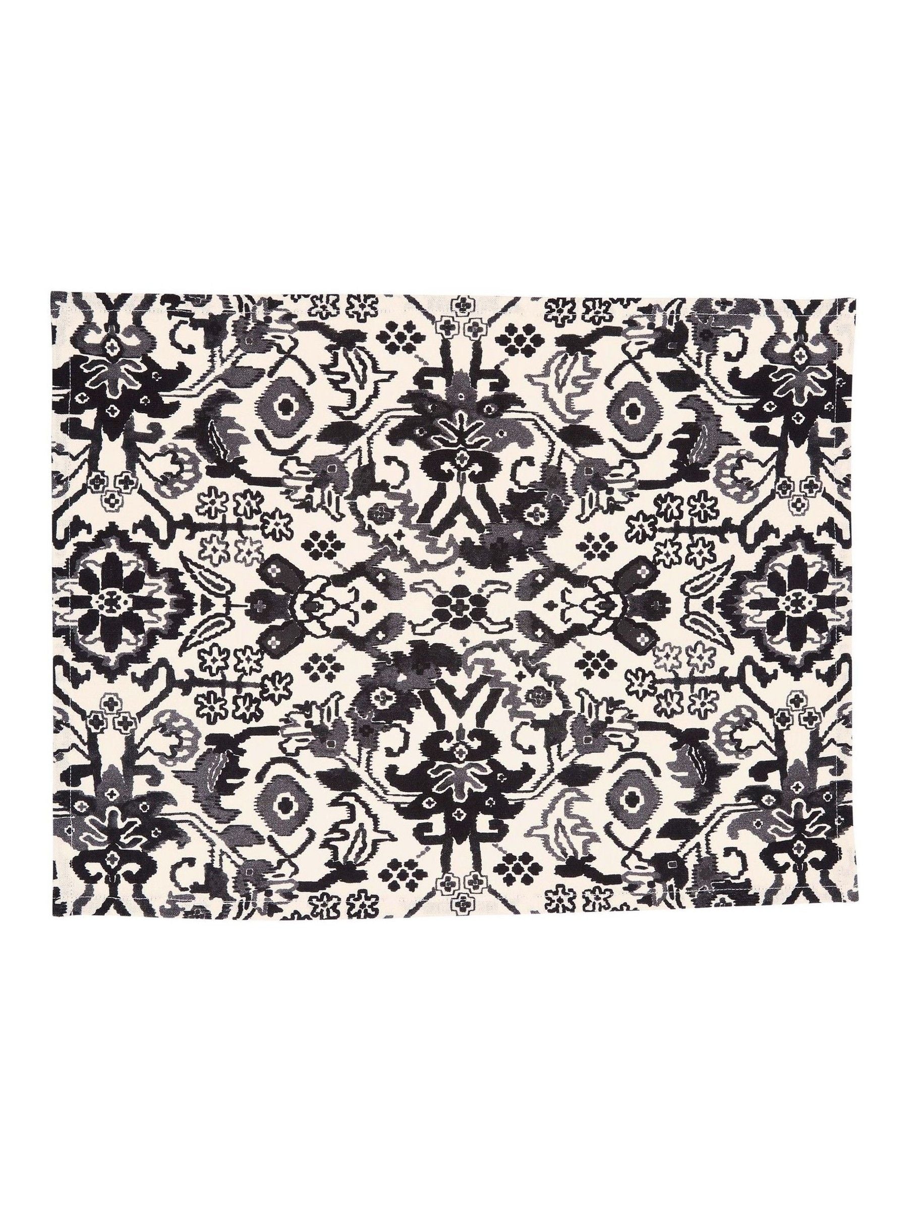 Bedeck of Belfast charcoal Saja placemats set of 2 35x45cm - British product