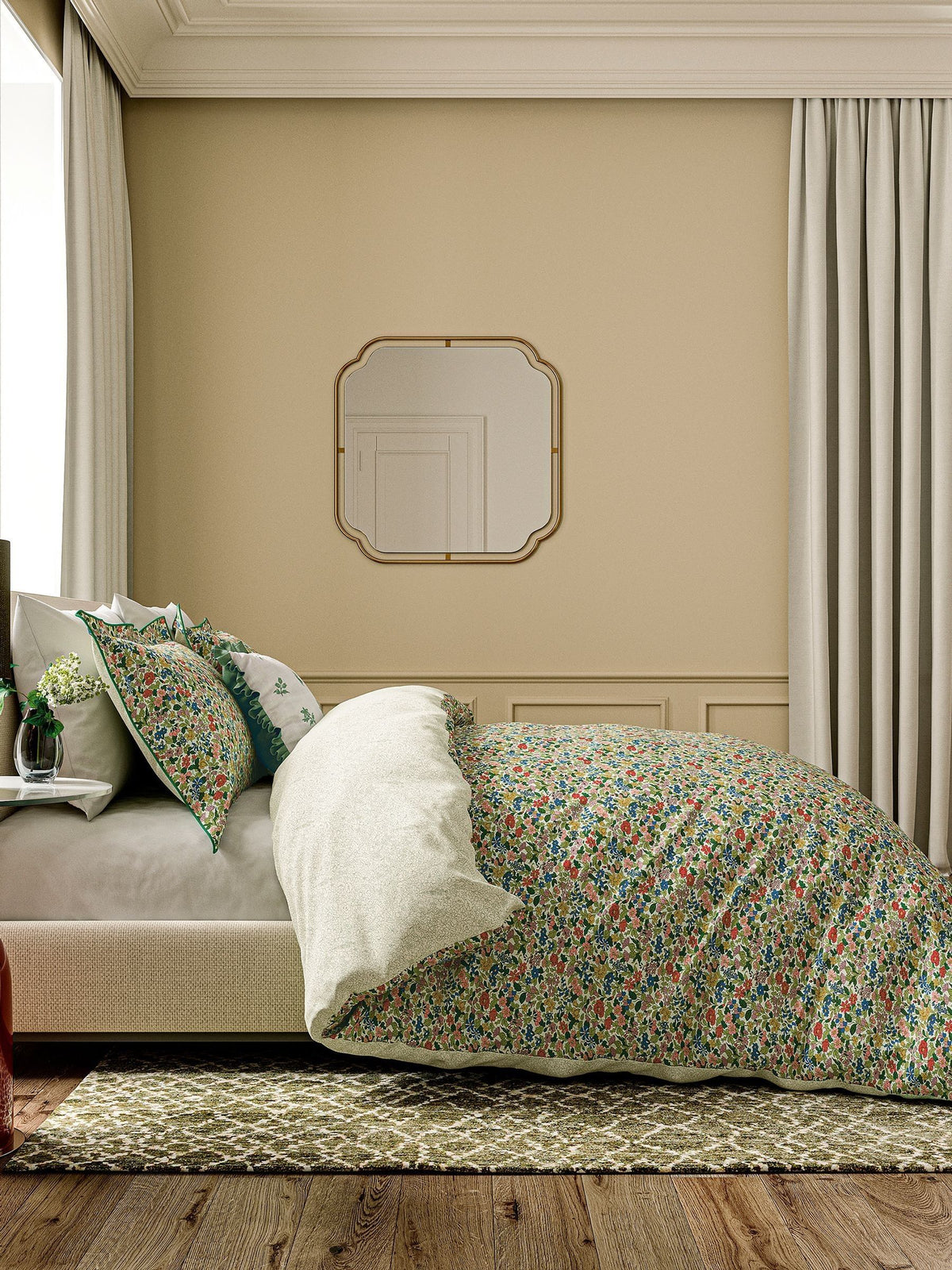 V&A Multi Blossom Harmony Duvet Set