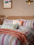Yvonne Ellen Multi Wobble Stripe 100% Cotton Cover Set