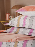 Yvonne Ellen Multi Wobble Stripe 100% Cotton Cover Set