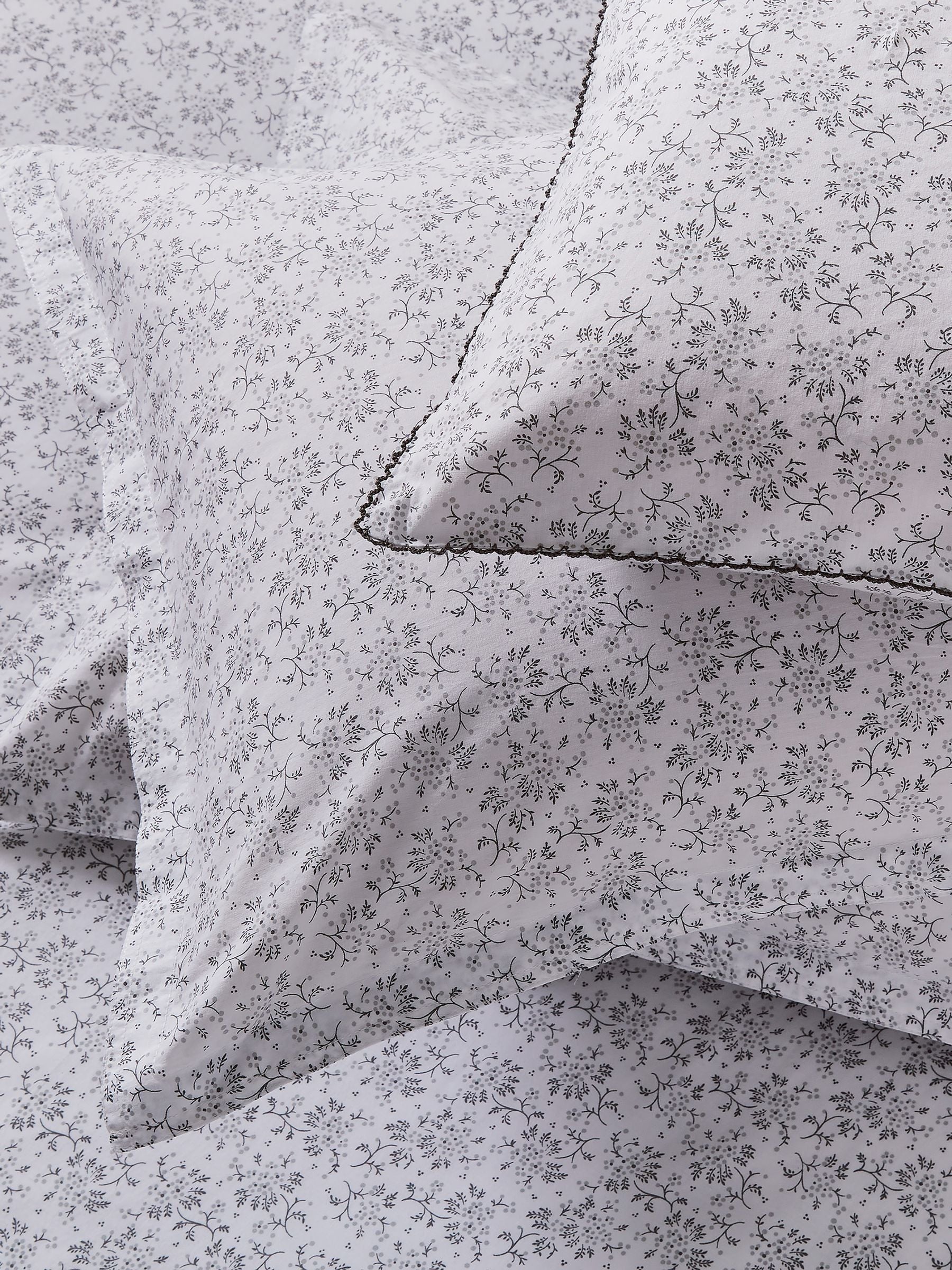 Cloud Grey Mae 100% Cotton Duvet Set, imported from the UK