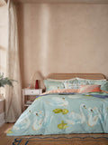 Yvonne Ellen Aqua Sister Swans duvet cover set (British brand)