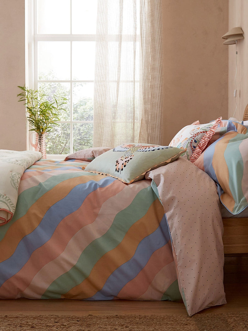 Yvonne Ellen Multi Signature Stripe duvet cover set (British brand)