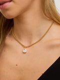 Jon Richard gold plated cubic zirconia necklace 457mm, UK version