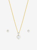 Jon Richard Gold Plated and Cubic Zirconia Round Drop Box Set Gift Box