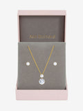 Jon Richard Gold Plated and Cubic Zirconia Round Drop Box Set Gift Box