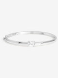Jon Richard silver plated cubic zirconia bangle 204mm, UK version