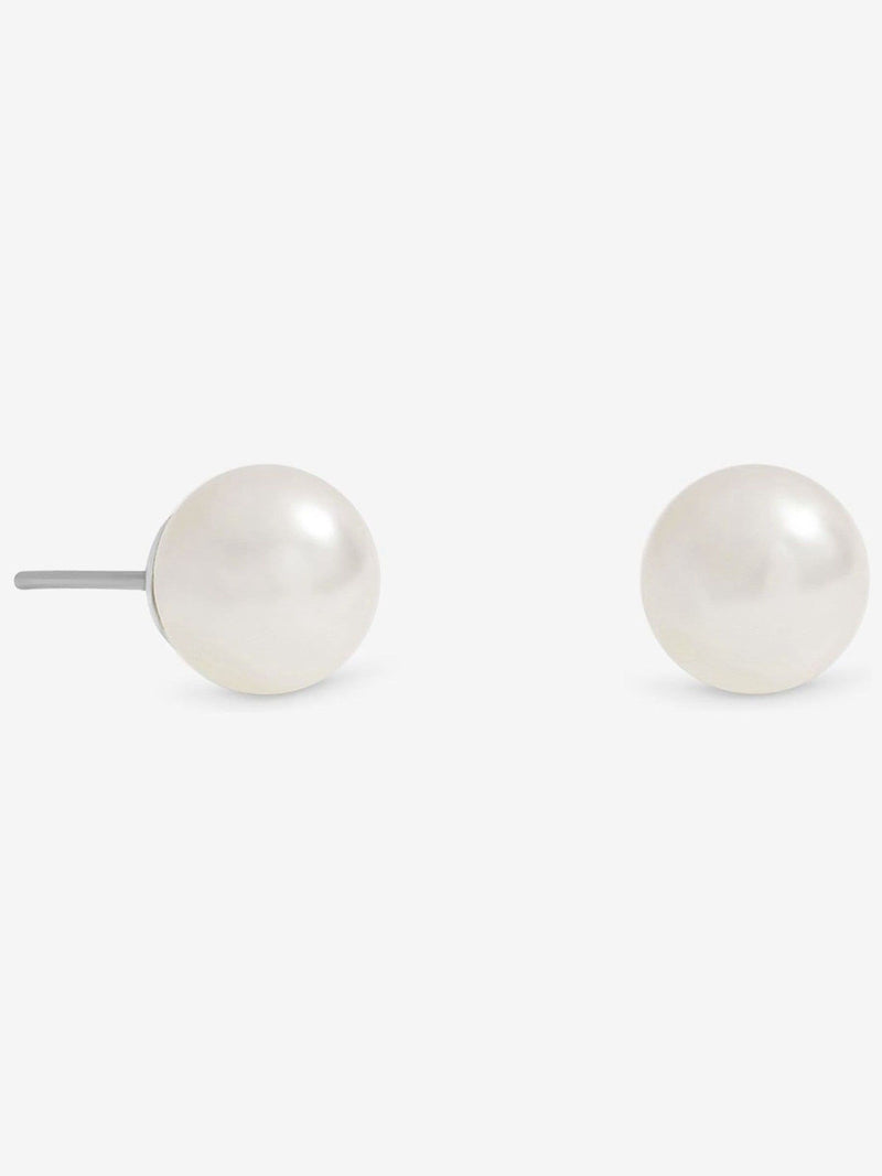 Jon Richard Silver Tone Cream Small Pearl Earrings