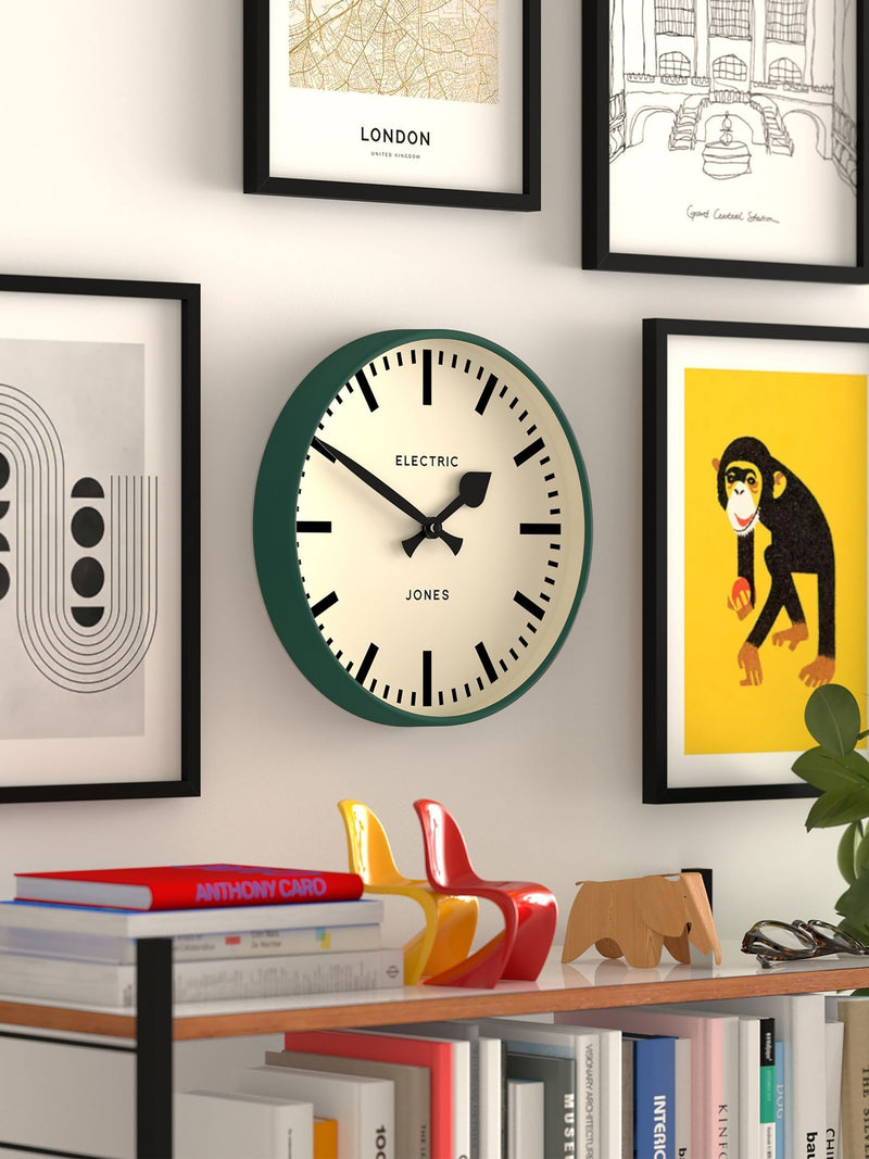 Jones Clocks Eden Green Tiger wall clock 30cm, UK version