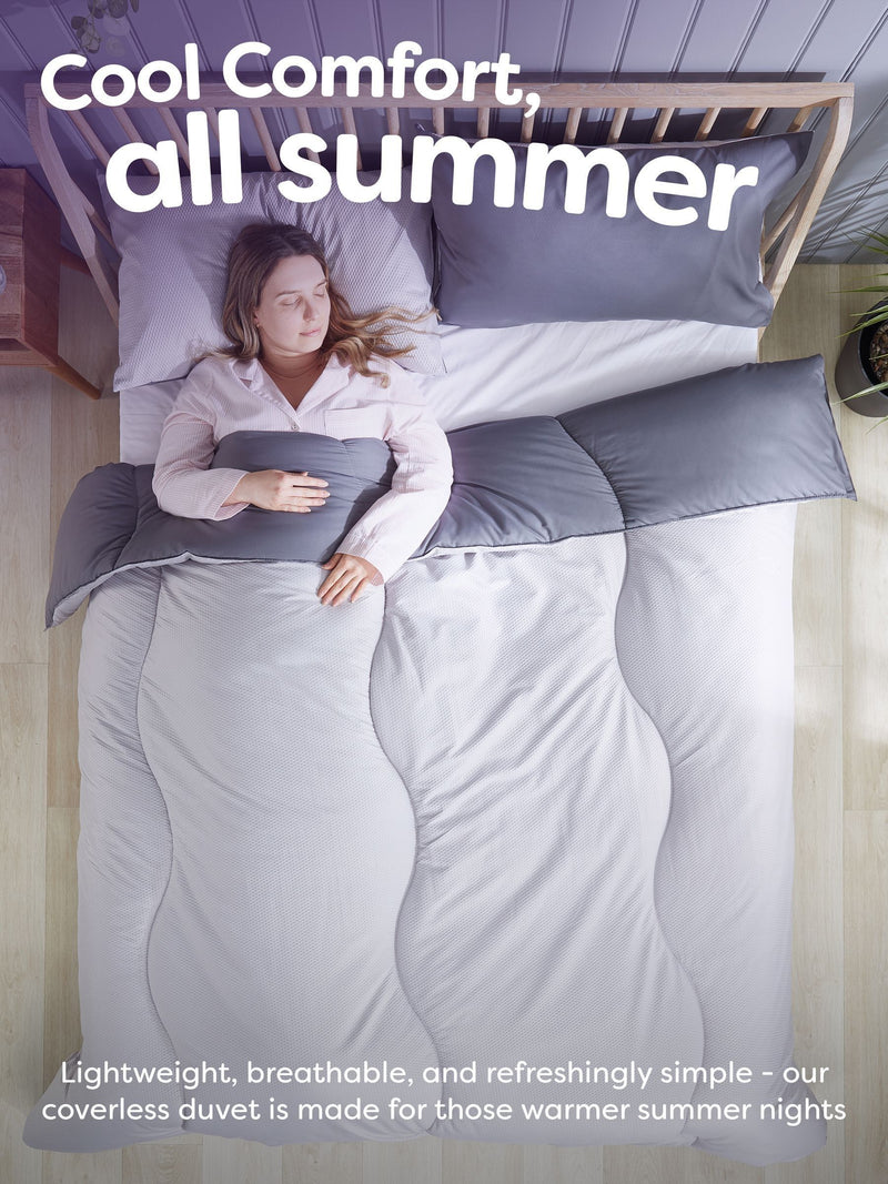 Slumberdown Coverless Comfort Embossed Waffle Duvet (British brand)
