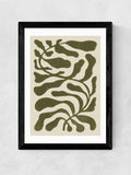 East End Prints black one hundred leaved plant wall art print - British product