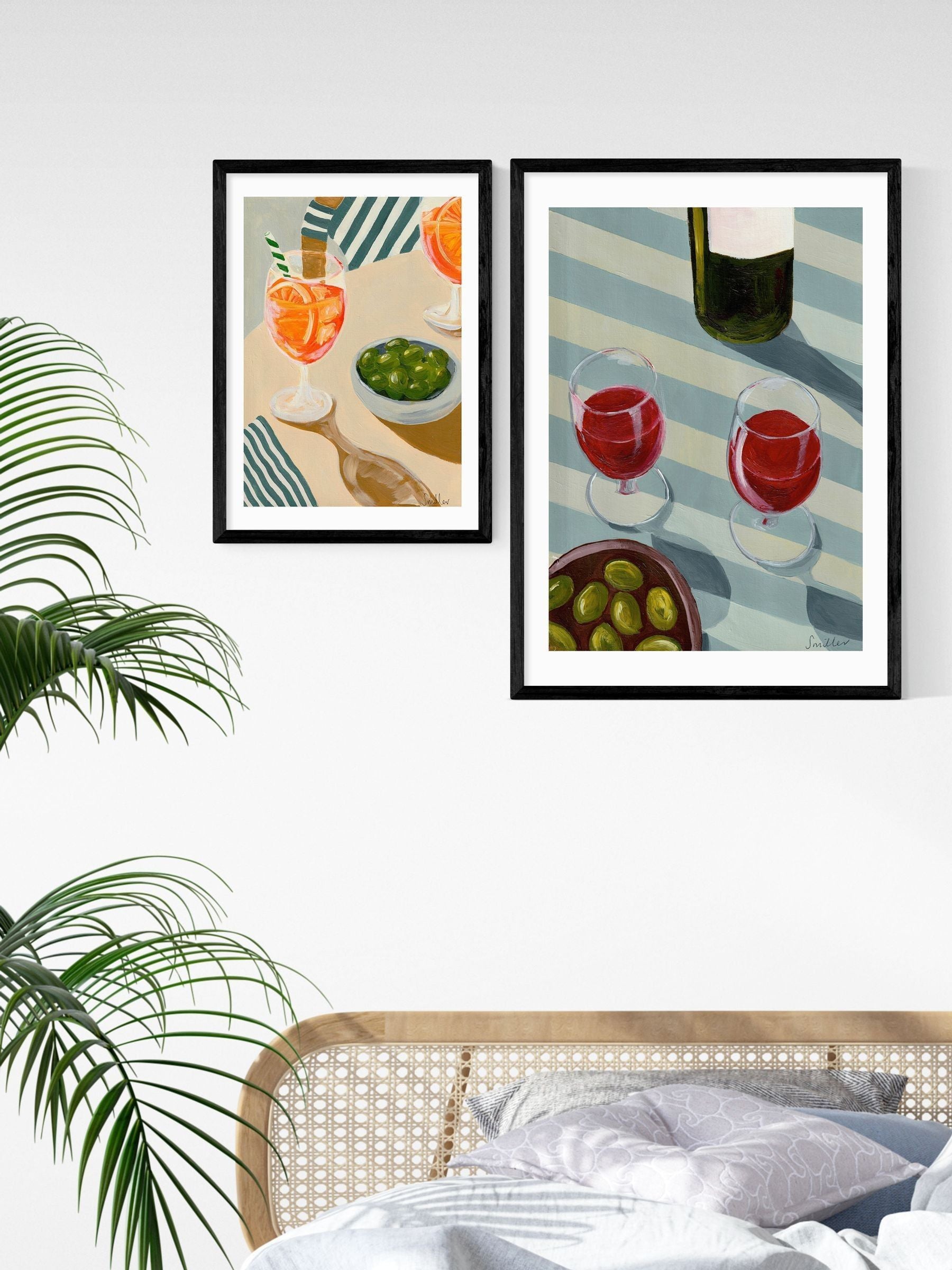 East End Prints Black Aperitif art print - British product