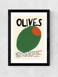 East End Prints black olives wall art print - British product
