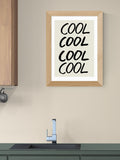 1x Gallery oak cool quote wall art print - British product