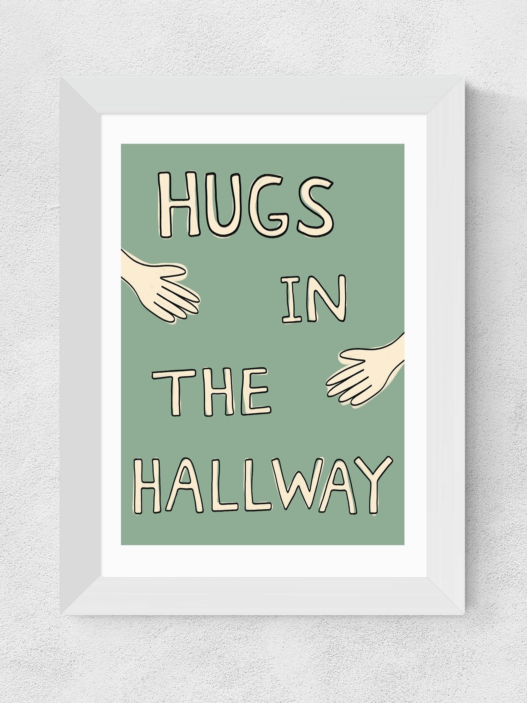 East End Prints White Hugs in the Hallway art print - British product