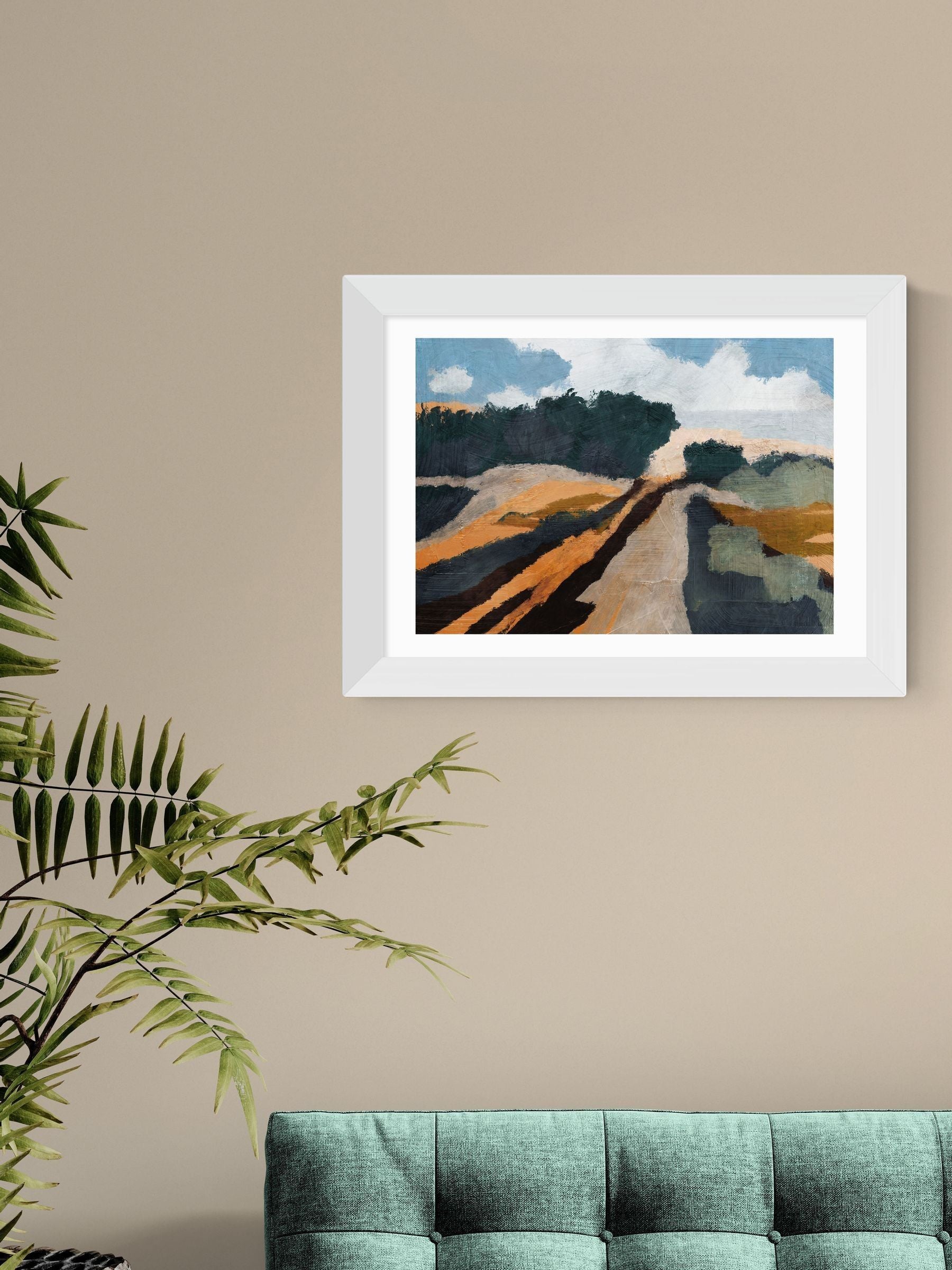 East End Prints White Trevessa art print - British product