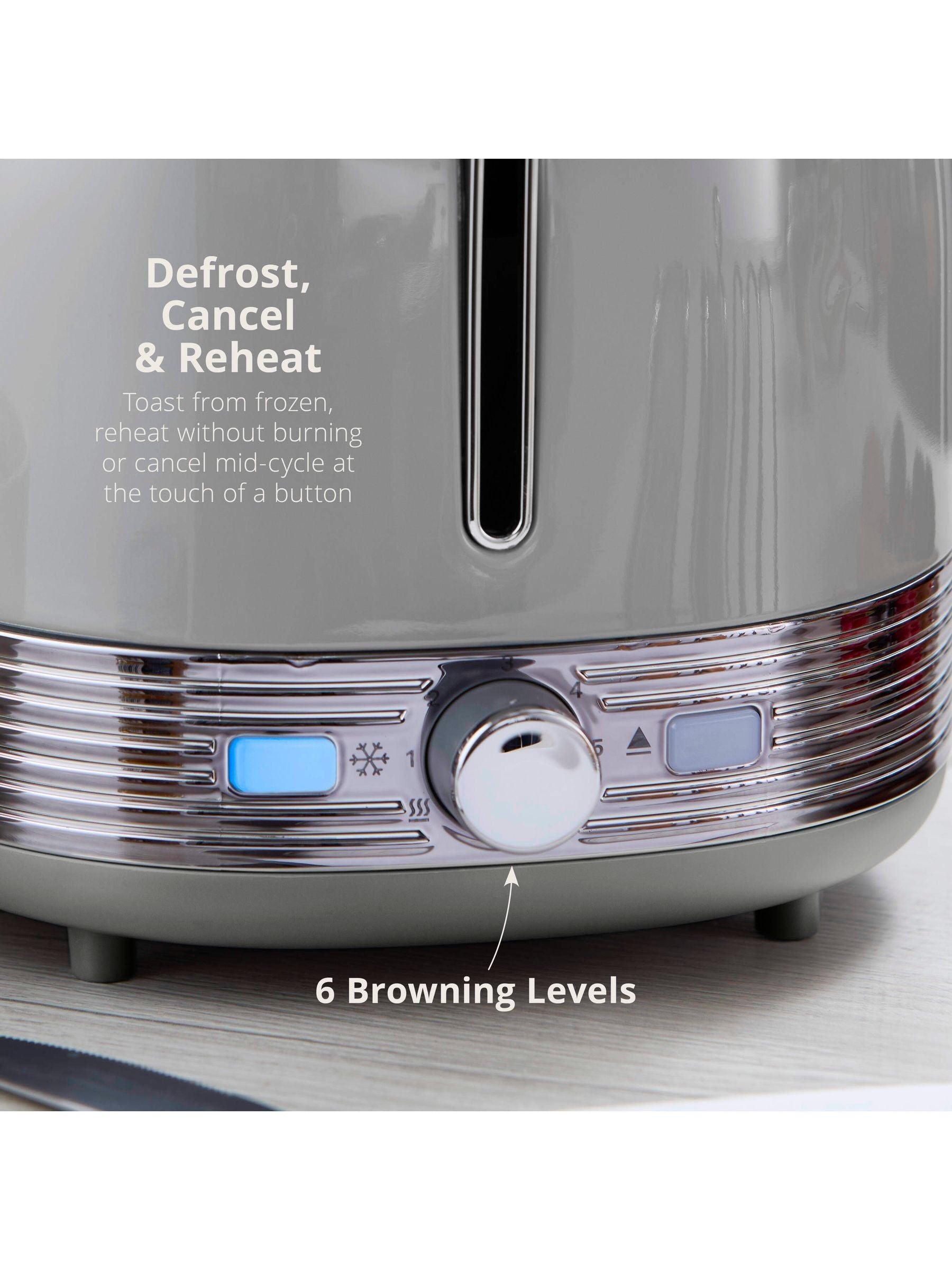 Swan Grey Retro 2 Slice Toaster (British brand)