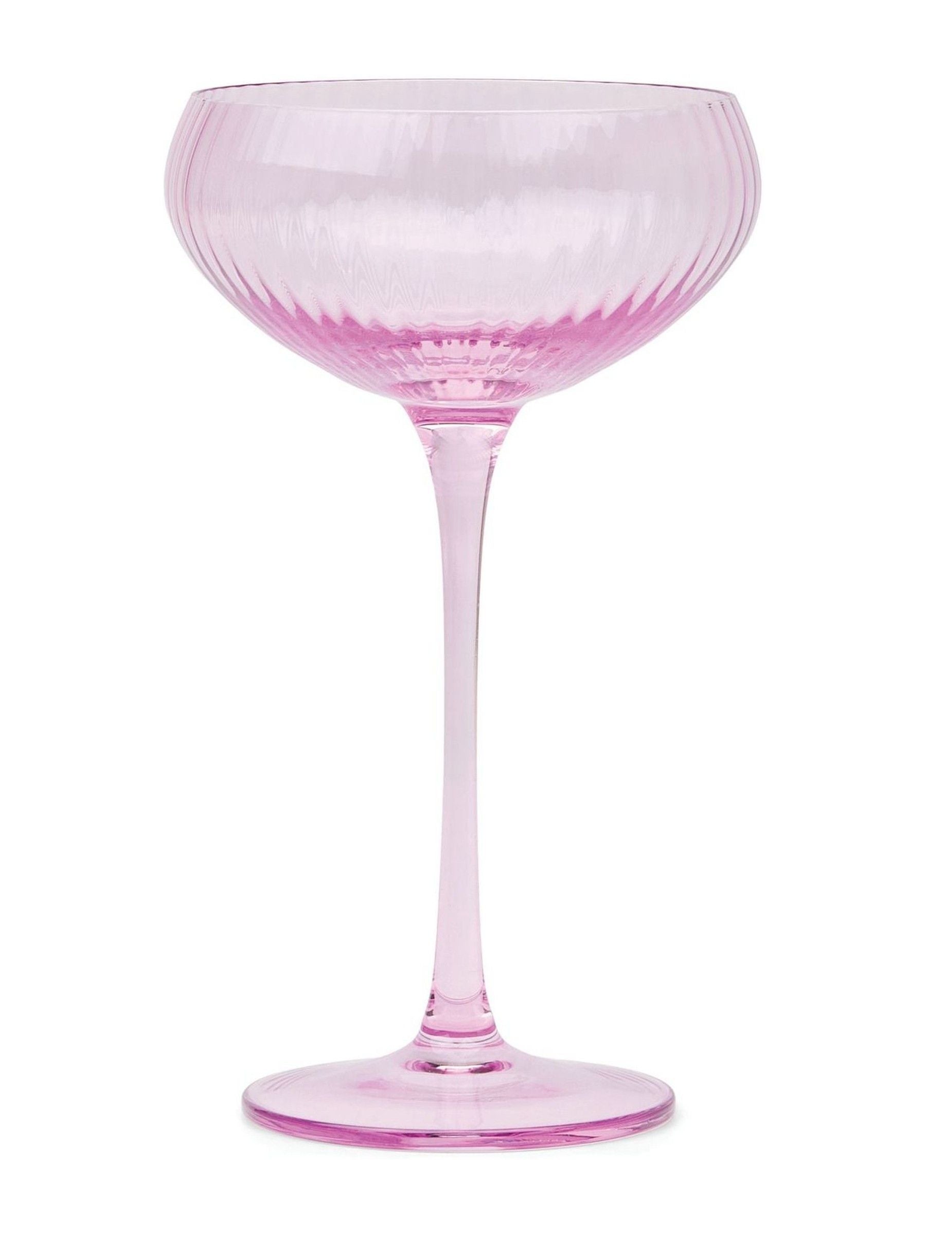 Here''s How Set of 2 Lilac The Lou Coupe Glasses
