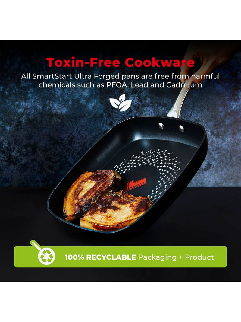 Tower black Smart Start Ultra Forged 26cm grill pan (British brand)