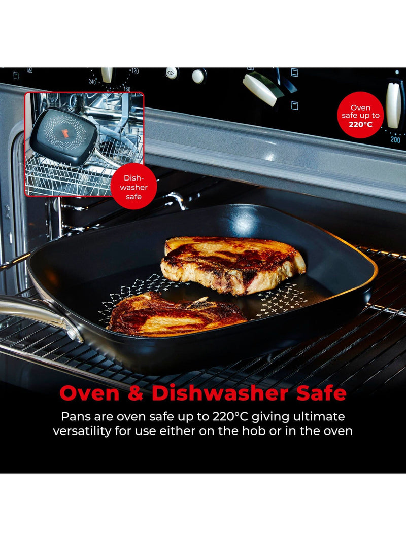Tower black Smart Start Ultra Forged 26cm grill pan (British brand)