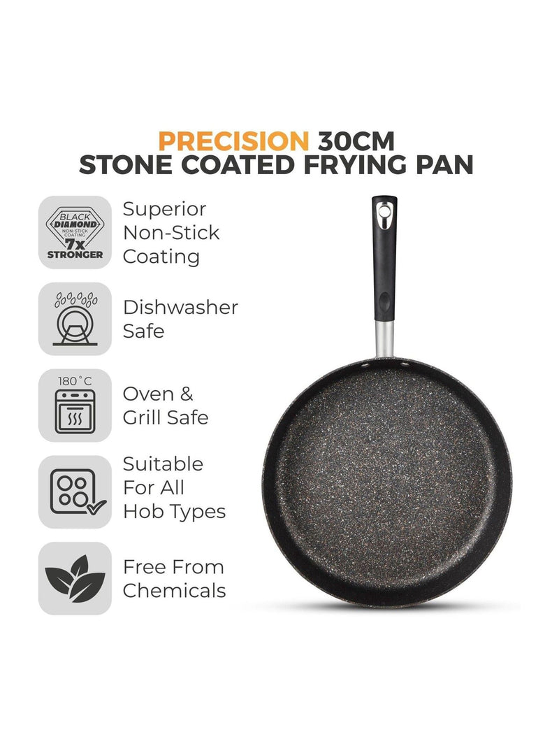 Tower Black Stone Coated Frying Pan 30cm (British brand)