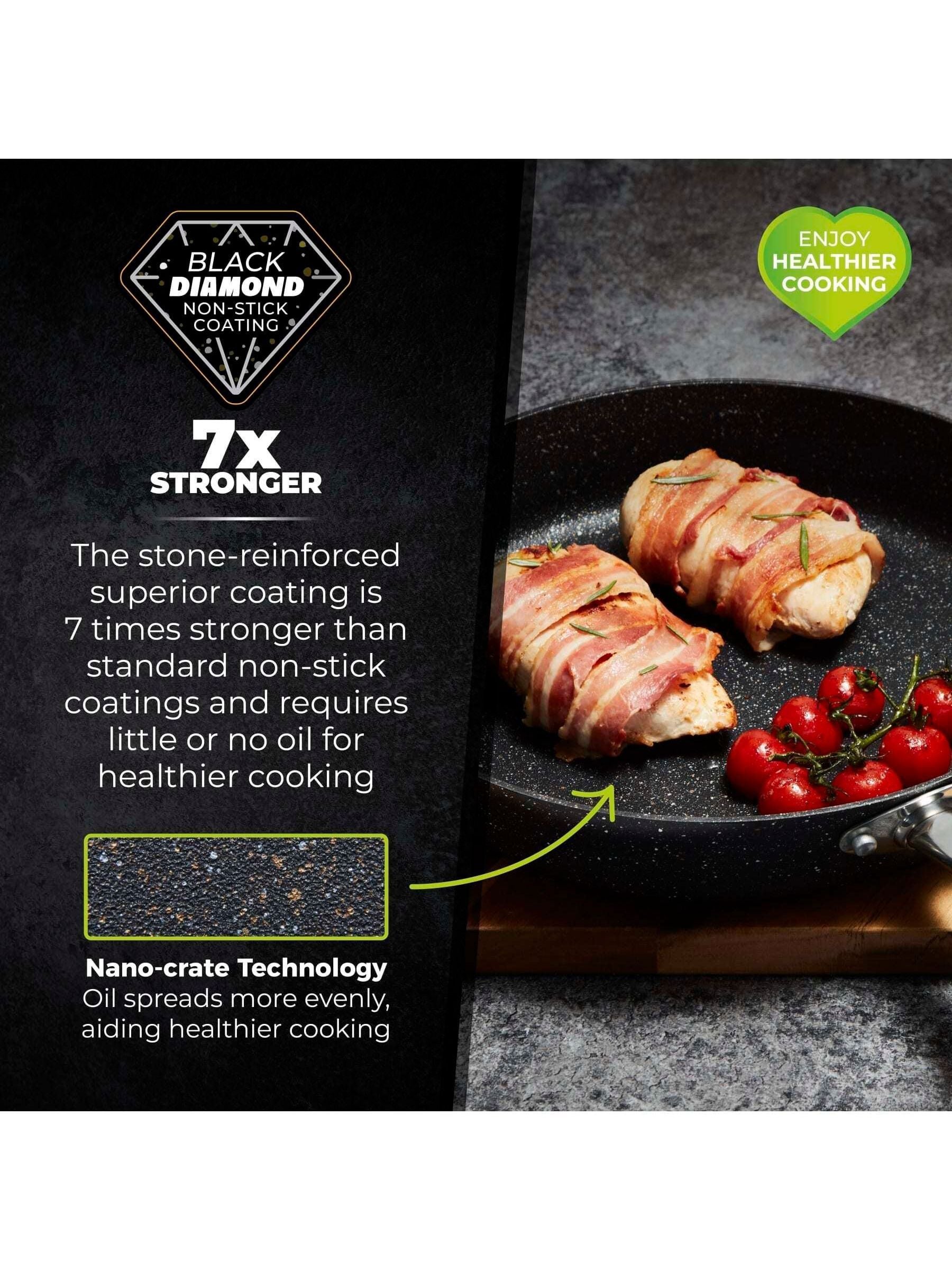 Tower Black Stone Coated Frying Pan 30cm (British brand)