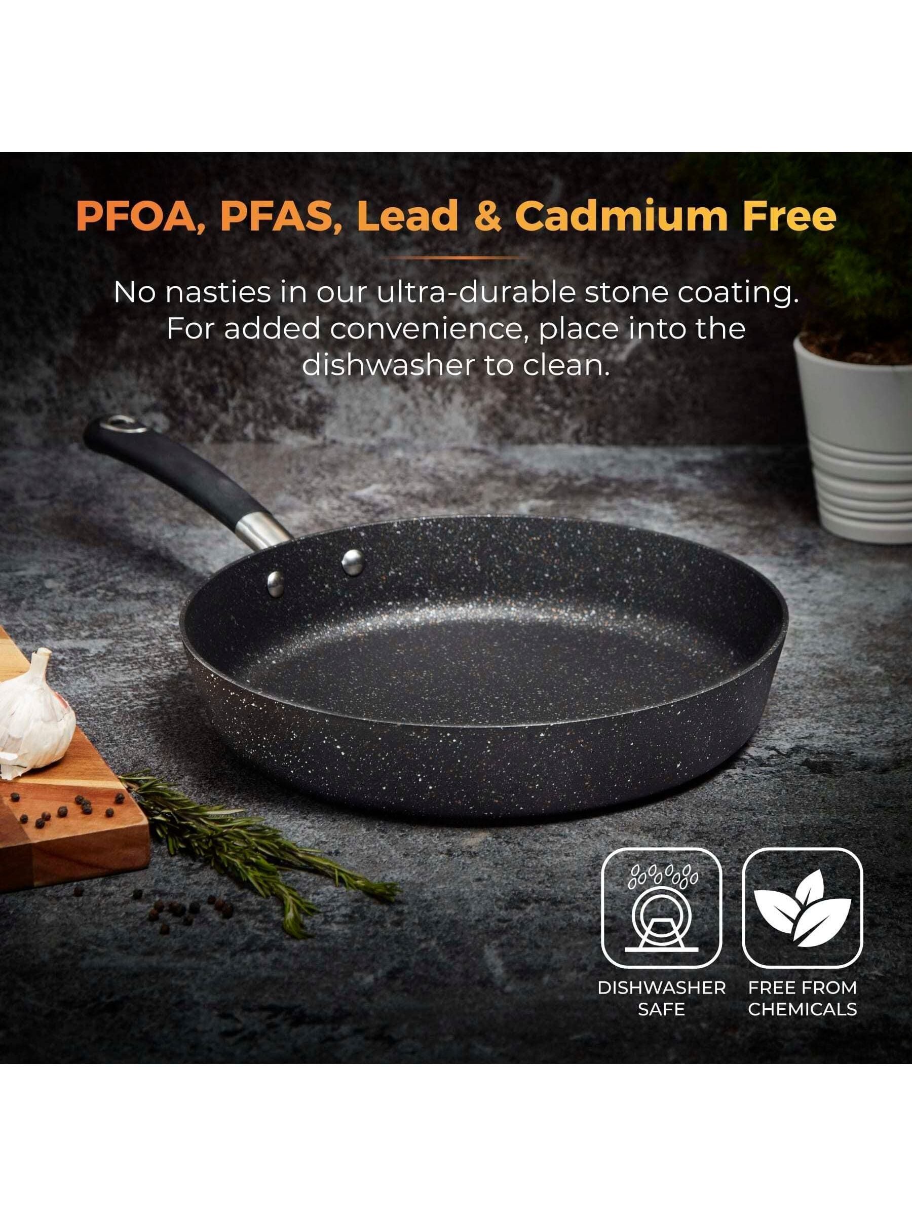 Tower Black Stone Coated Frying Pan 30cm (British brand)