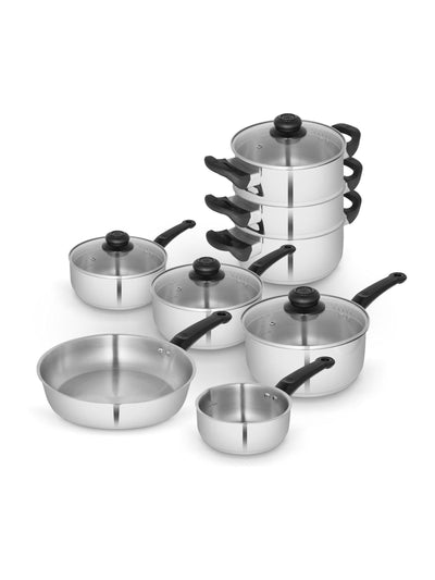 Swan 8 Piece Stainless Steel Cookware Set