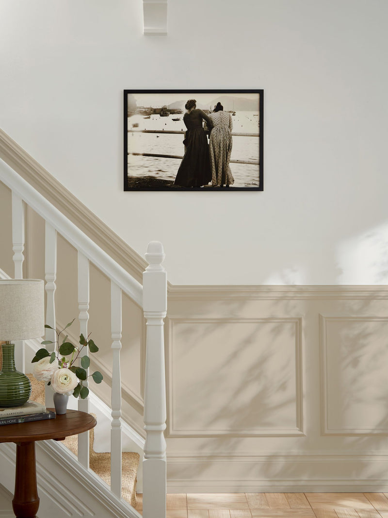 Laura Ashley Black Harbour large wall art frame, UK version