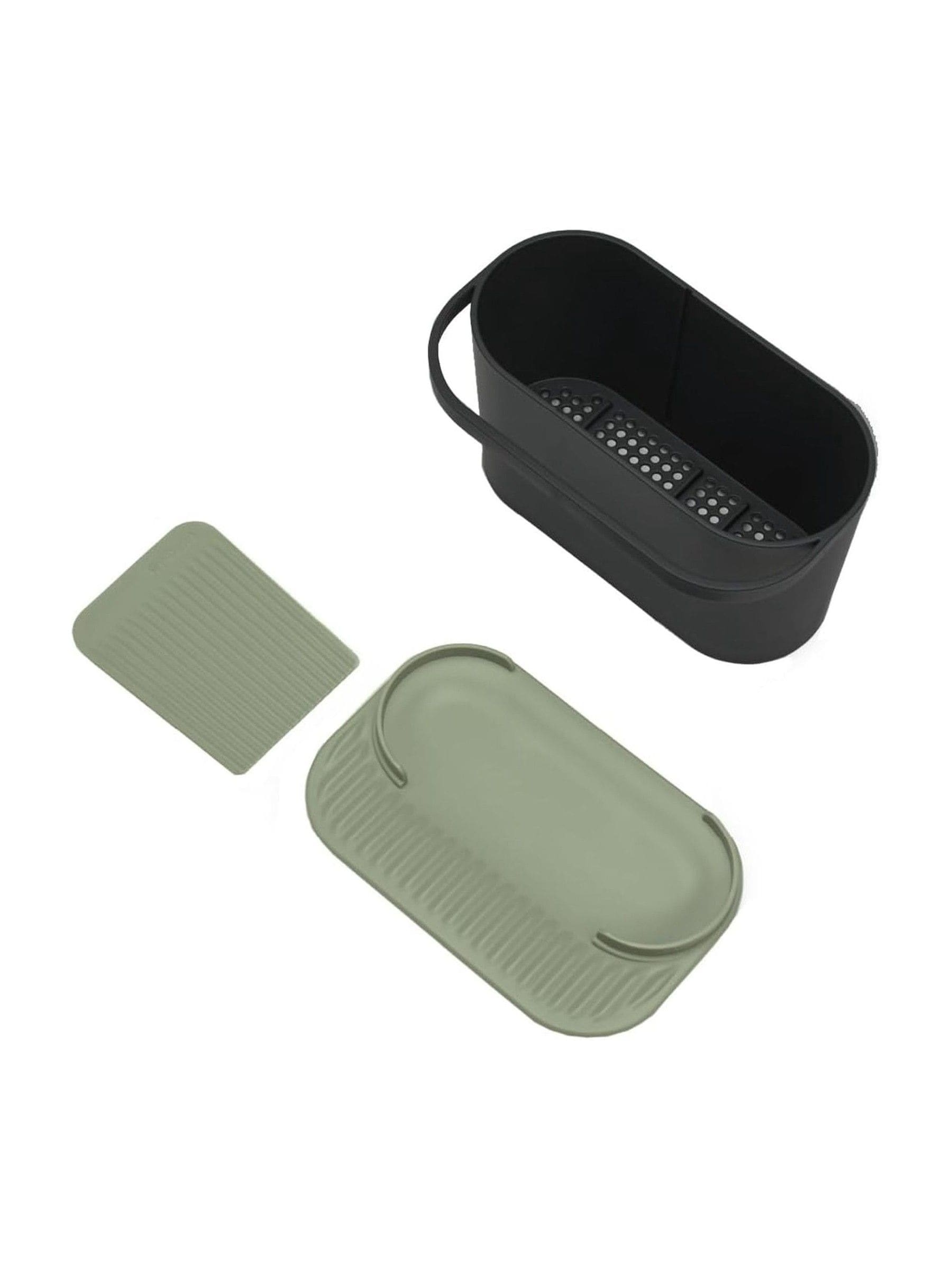 ReBorn sage green washing up bowl and sink tidy bundle, imported from the UK