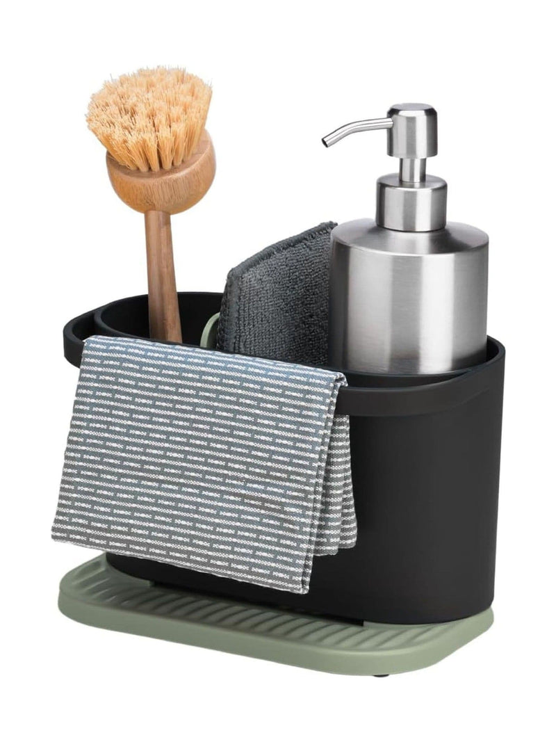 ReBorn sage green washing up bowl and sink tidy bundle, imported from the UK