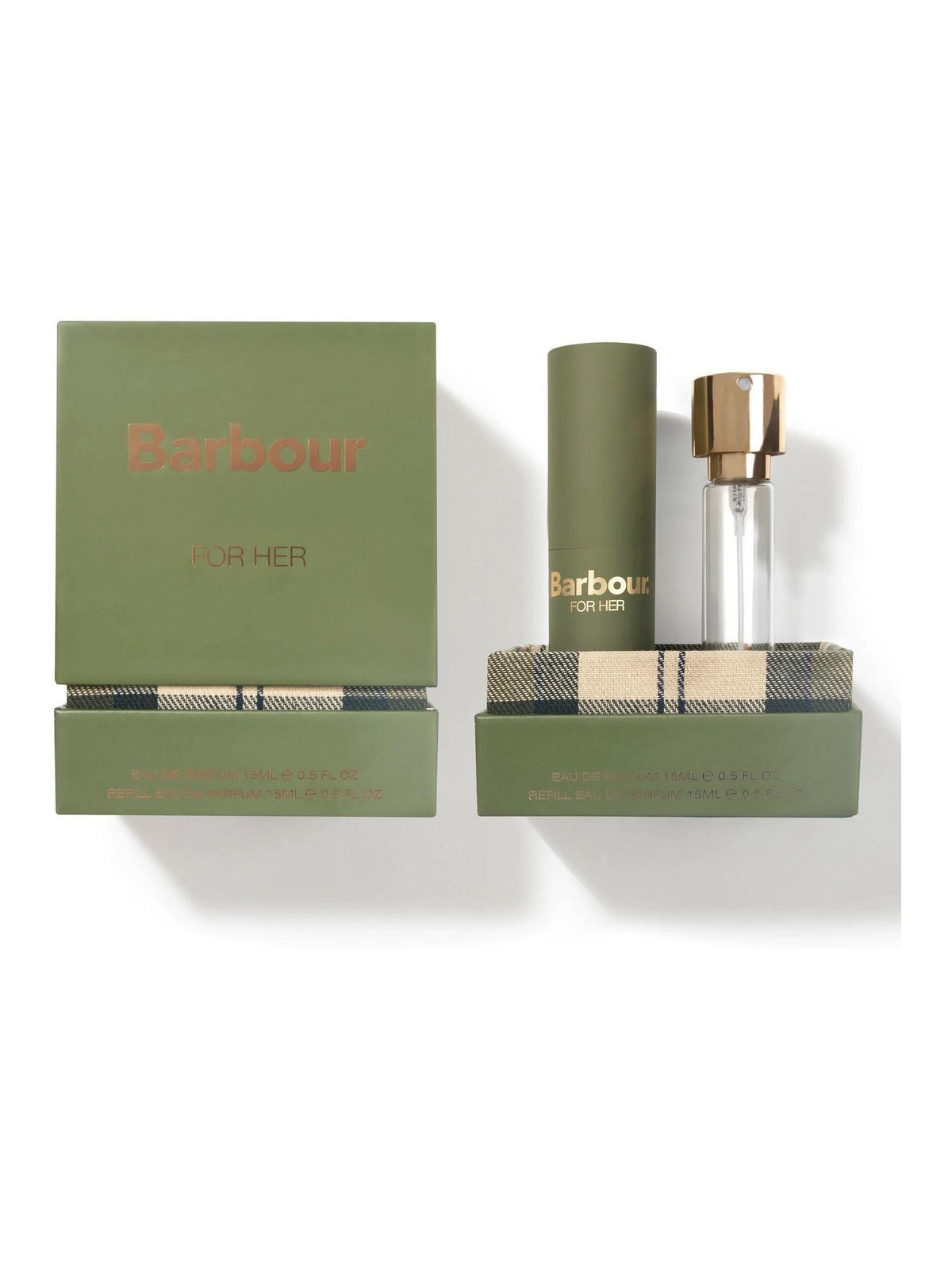 Barbour For Her perfume atomiser set 2 x 15ml - British product