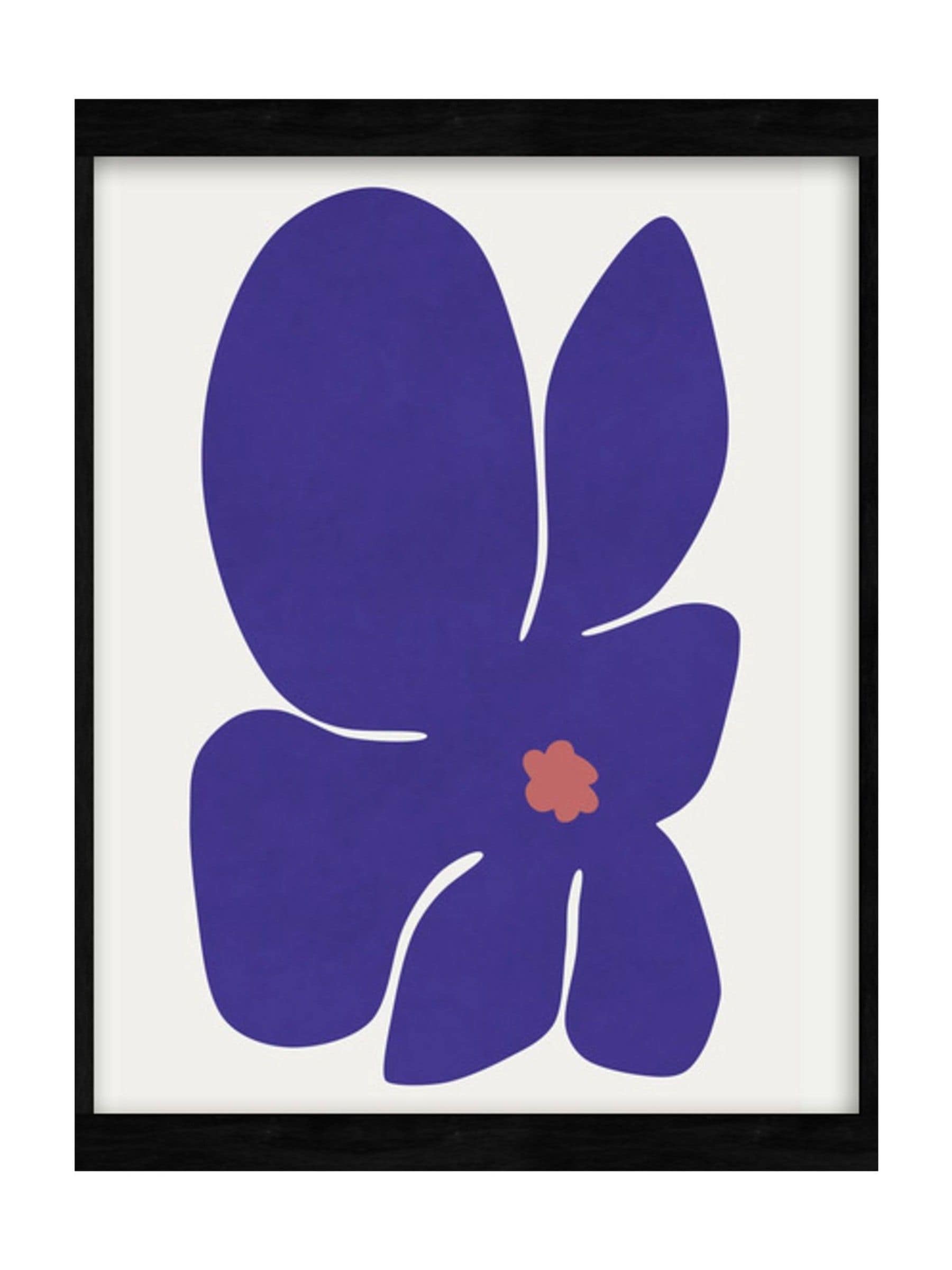 Graham & Brown Blue Abstract Flower photo frame, UK version