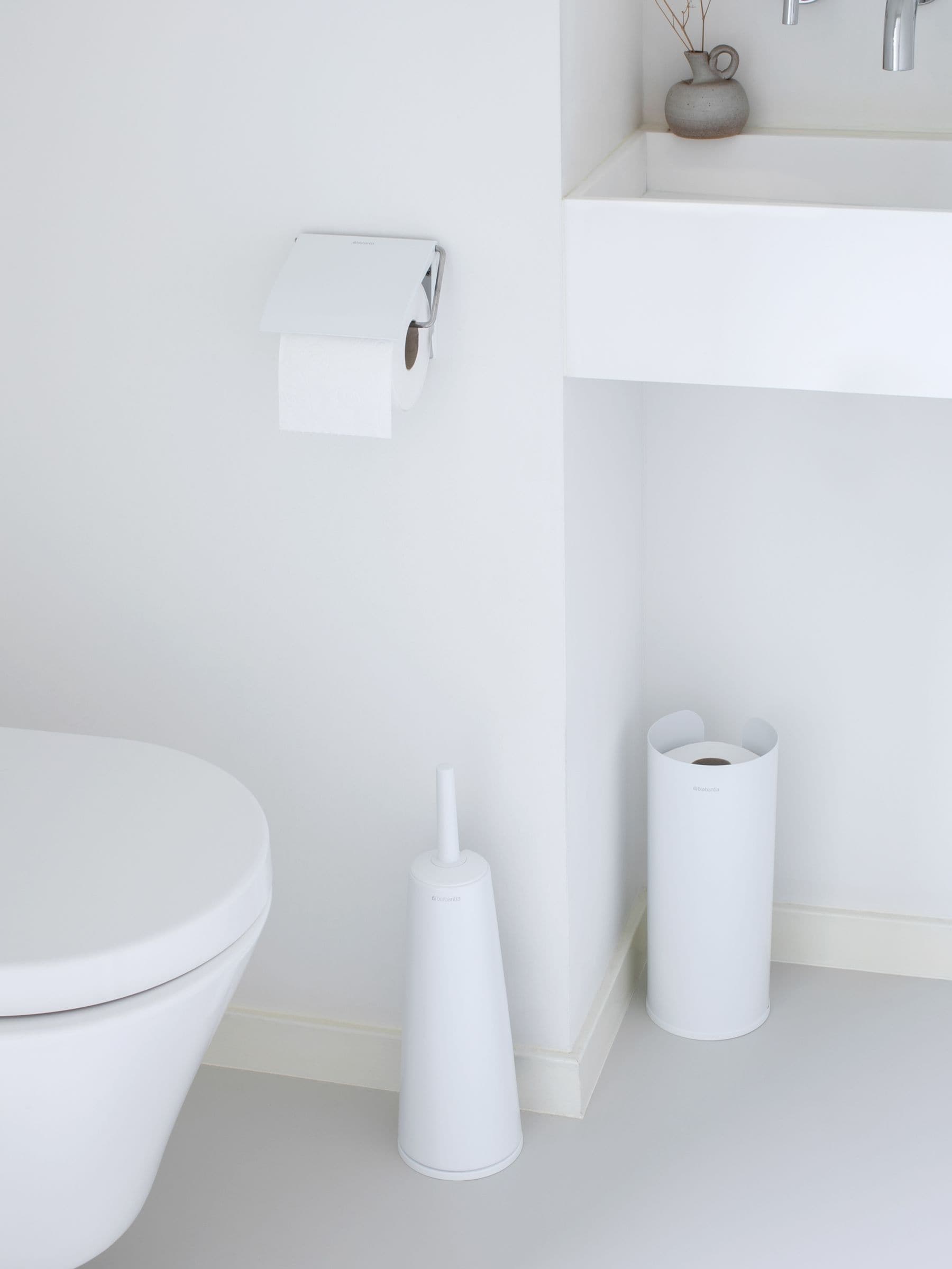 Brabantia White ReNew Toilet Accessory Set of 3