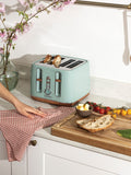 Four-Slice Toaster with Digital Browning Control and Removable Crumb Tray