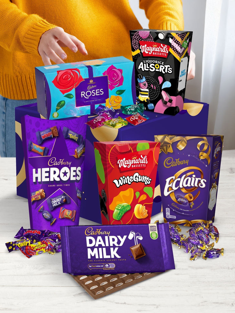 Cadbury family sharing assorted chocolate and sweets hamper large - British product