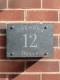 Personalised Slate House Sign by PMC