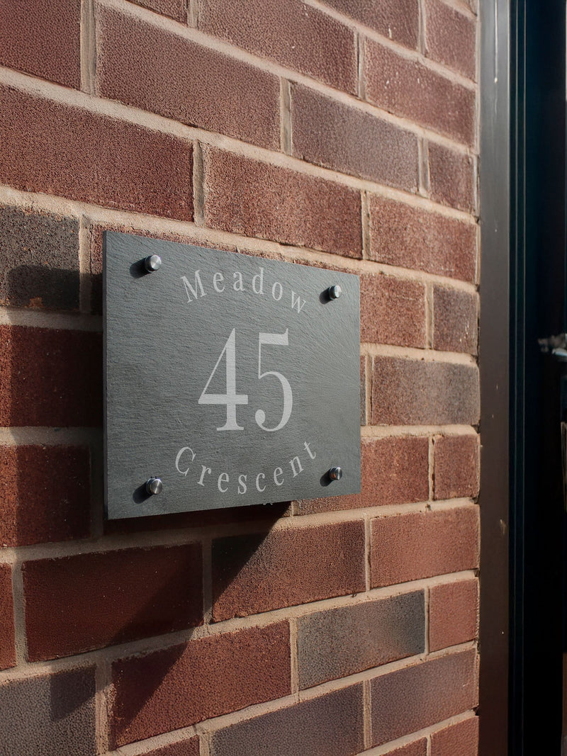 Personalised Slate House Sign by PMC